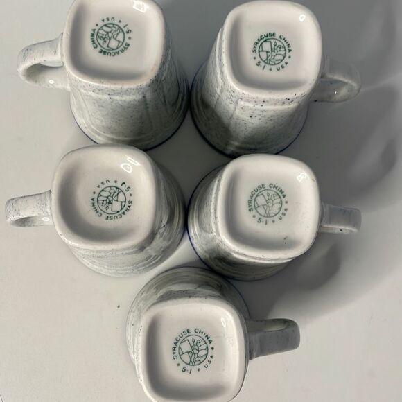 Vintage Syracuse China Kings Inn set of 5 Coffee Tea Cups - Picture 3 of 3
